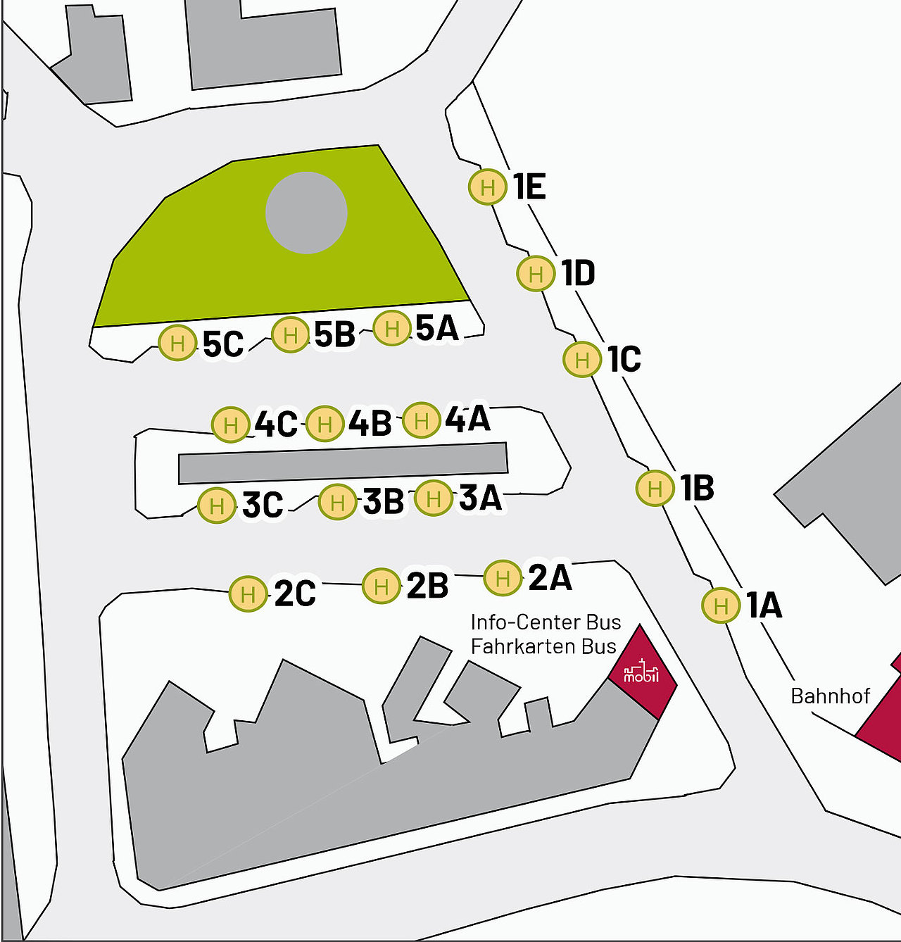 Lageplan ZOB Eisenach