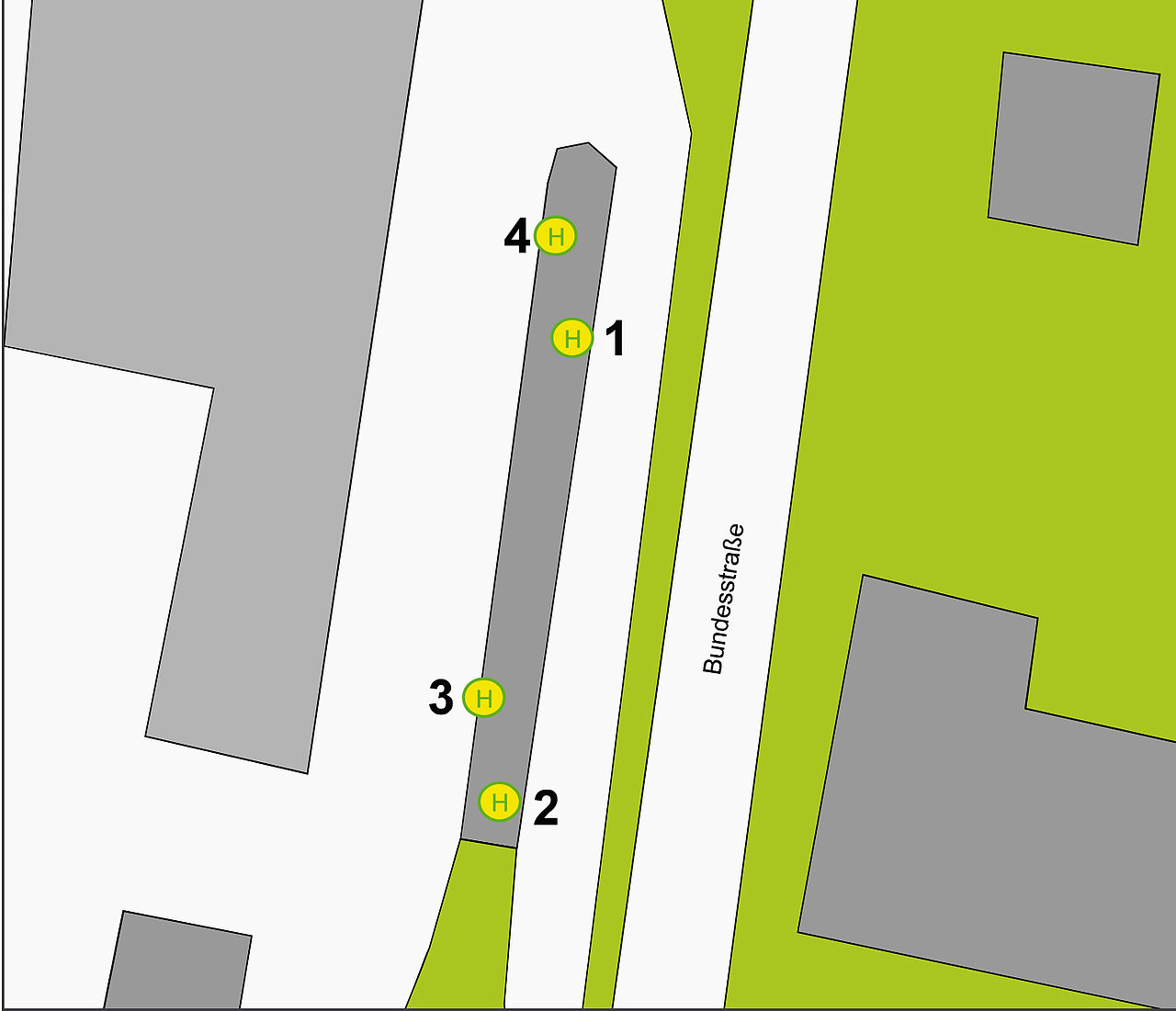 Lageplan Busbahnhof Geisa
